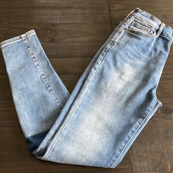 PacSun High Rise Jeggings Knee Panel Patch 27 Skinny Denim Jeans - Picture 8 of 9